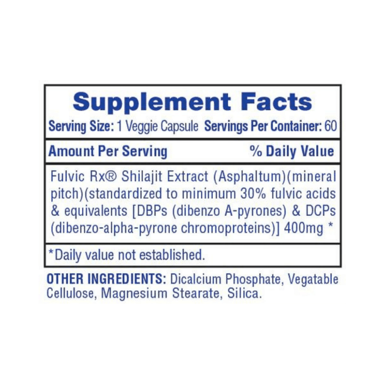 SHILAJIT EXTRACT 400MG (60 SERVS)