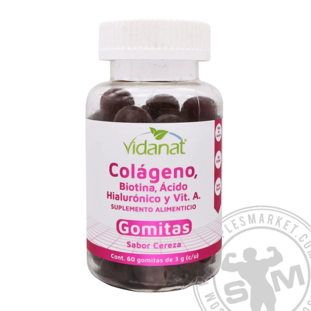 GOMITAS COLAGENO + BIOTINA ACIDO HIALURONICO (60 GOMITAS)