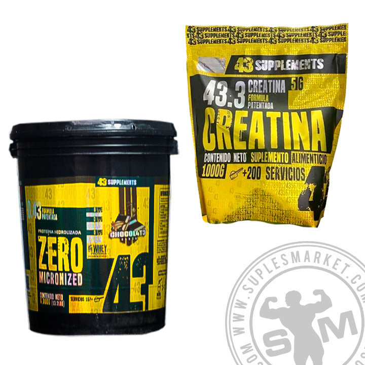 COMBO 1 (43 PROTEIN 158 SERV + CREATINA 43 200 SERV)