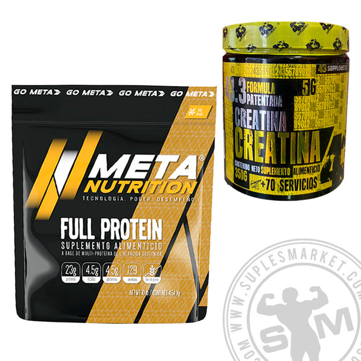COMBO 4 (FULL PROTEIN 129 SERV + CREATINA 43 70 SERV)